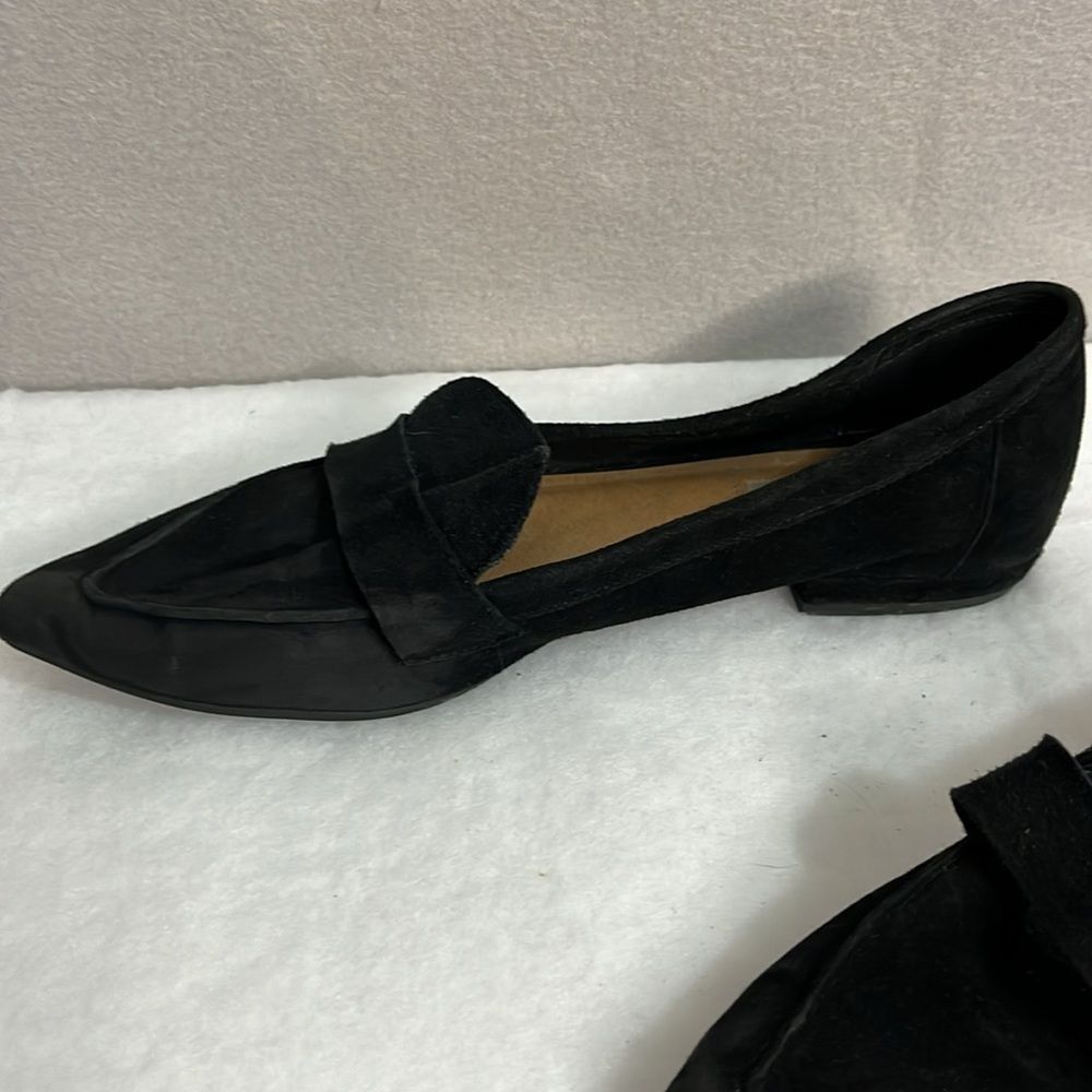 Steve Madden Womens Slip On Loafers Suede Size 10 Black - Picture 3 of 13